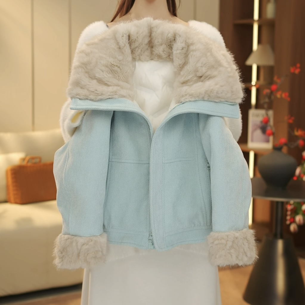 boboe/波波鹅女童冬季新款时尚百搭加厚派克棉服--Y6368