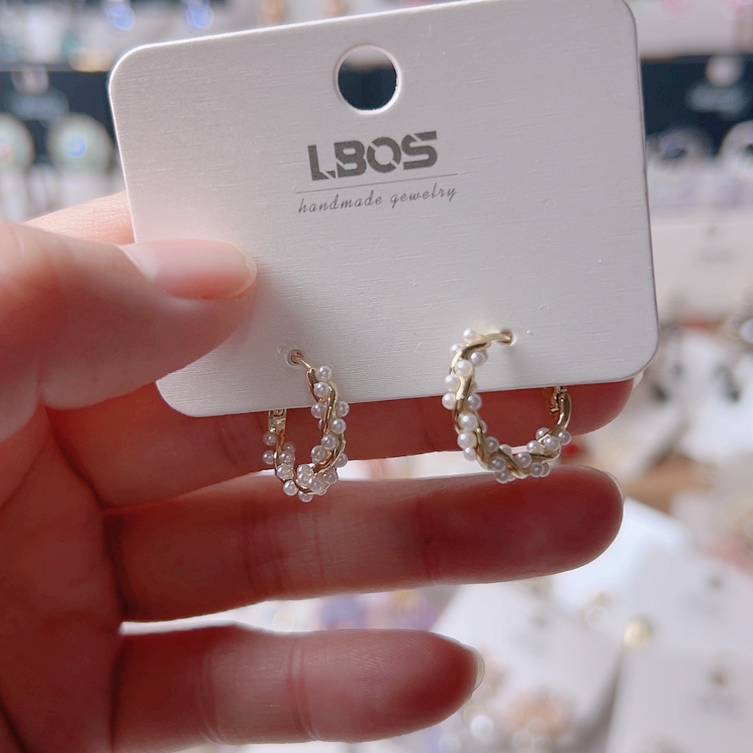 锆石纯铜合金耳环的