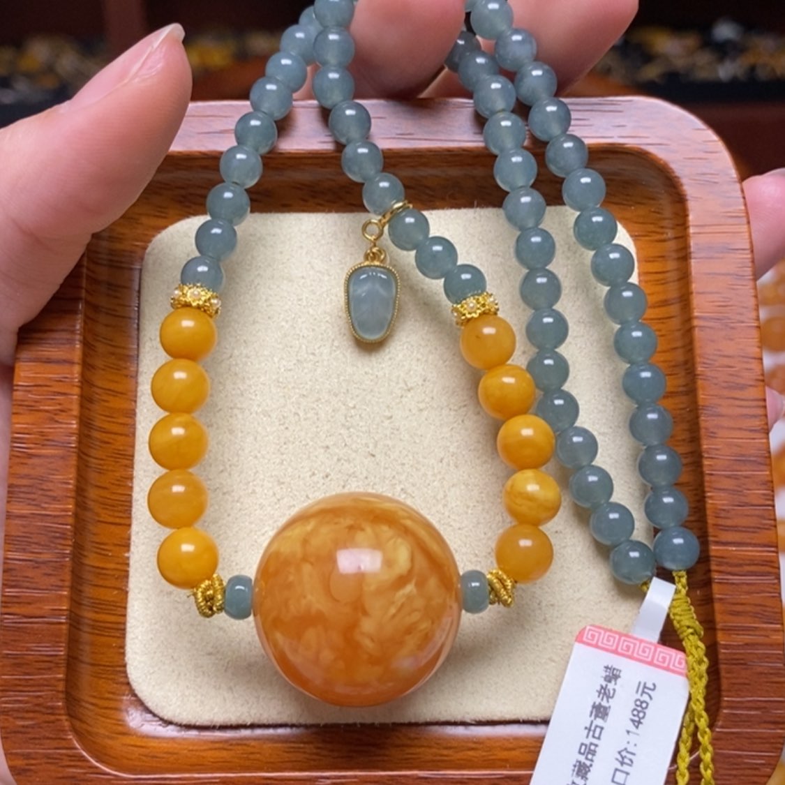 【闪购商品】蜜蜡颈饰未镶嵌项链