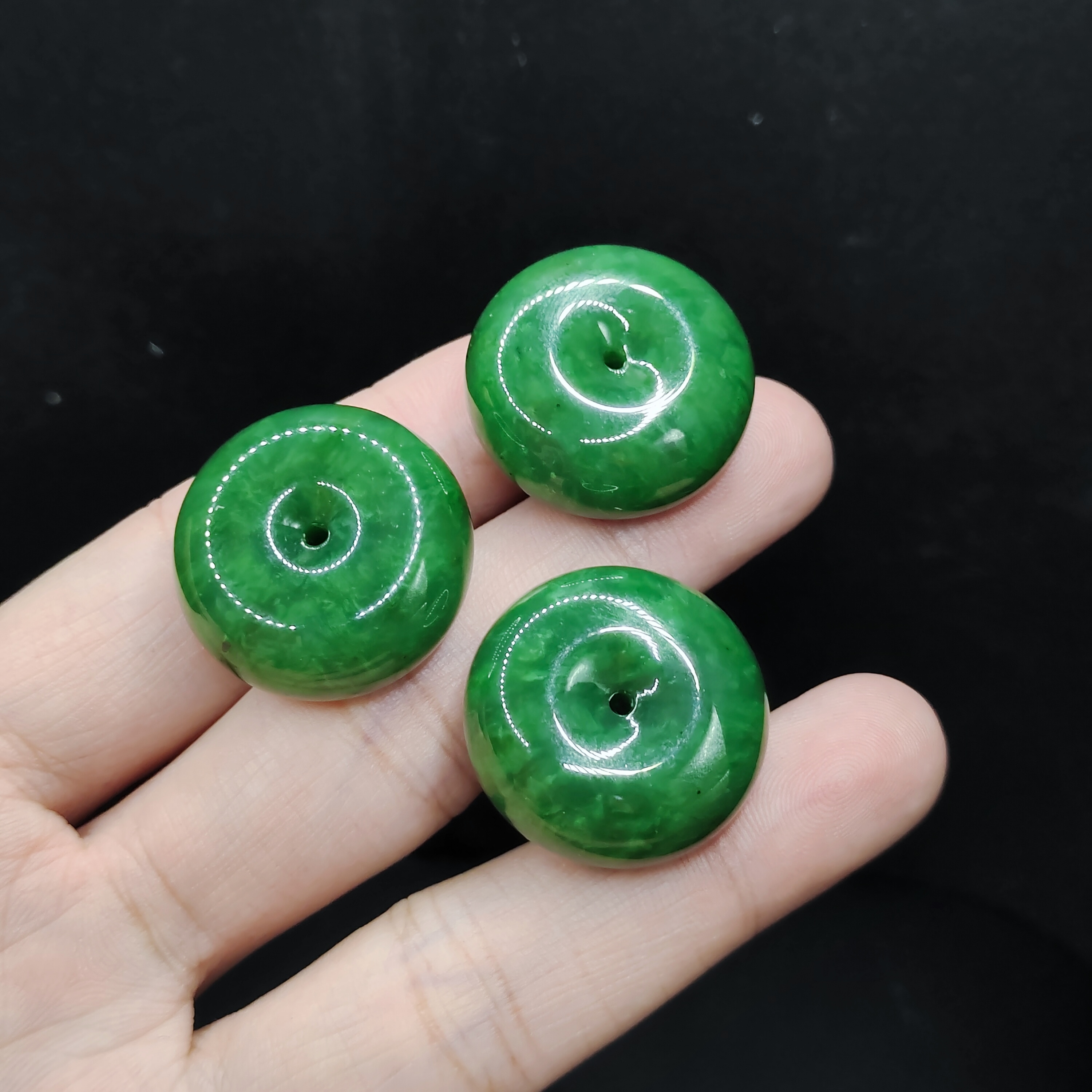 【老三珠宝】和田玉平安扣吊坠赠绳子SY06【多样性发其一】约24-12mm