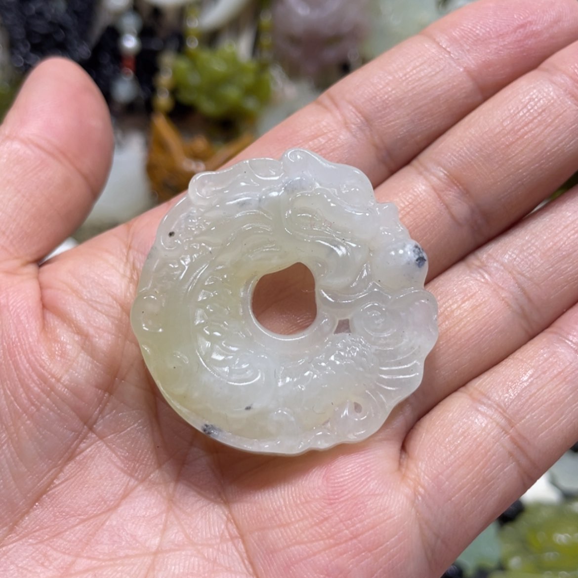 【闪购商品】岫玉颈饰未镶嵌40吊坠