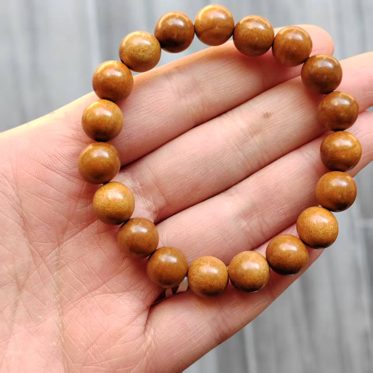 高密桃木佛珠手串男女款卡10 013