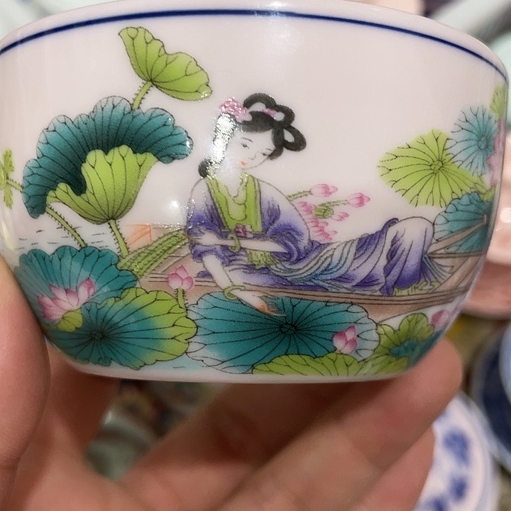 摆件陶瓷景德镇陶瓷主人杯123444