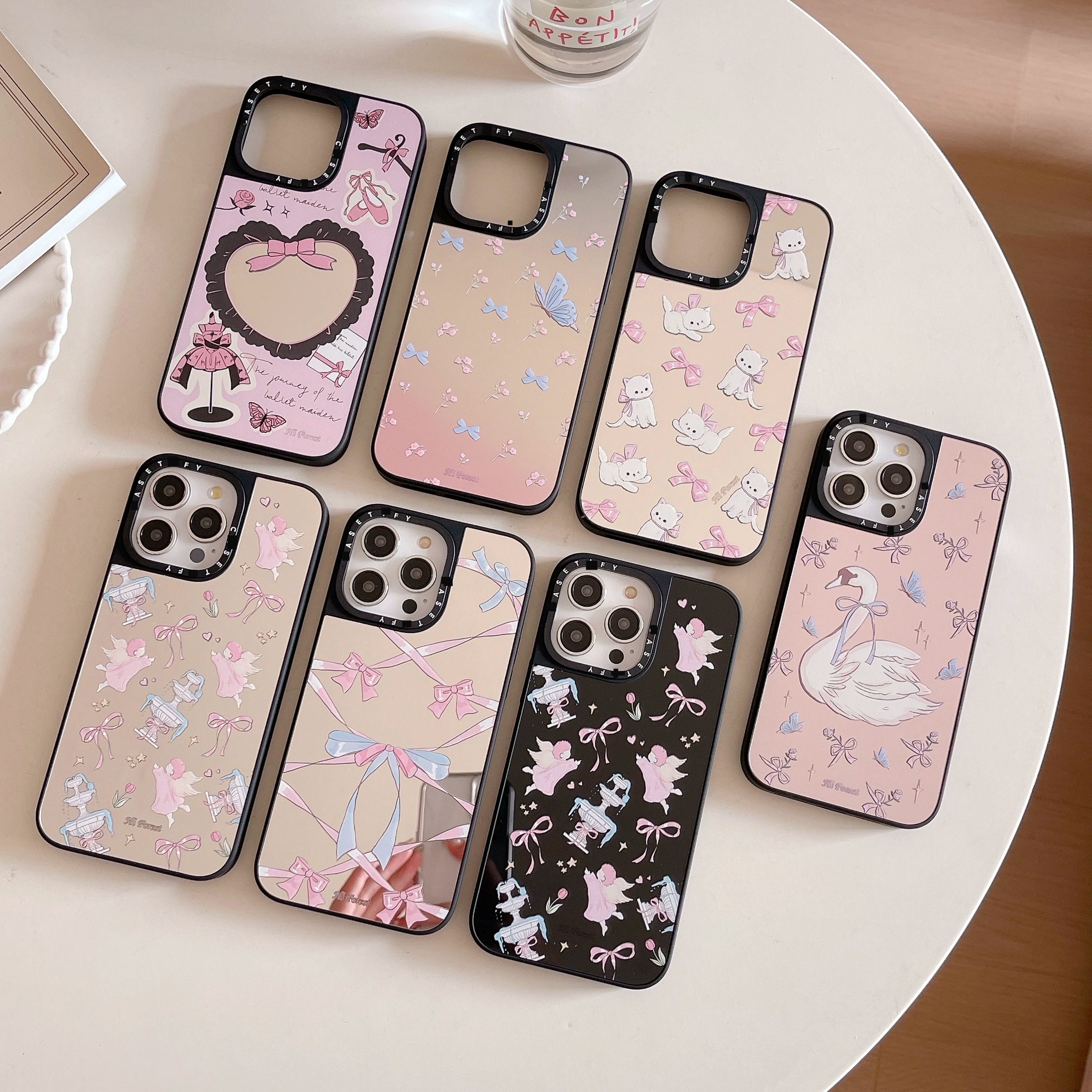 联名森林早报镜面MagSafe磁吸适用iPhone16ProMax壳15Pro个