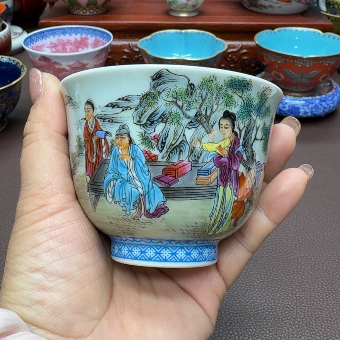 瓷片景德镇仿古手工制作精品展示
