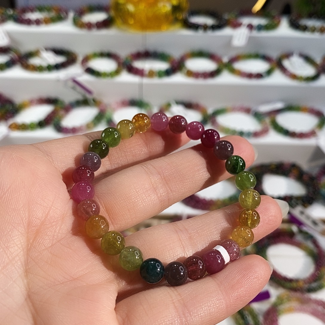 手链碧玺未镶嵌G2313素圈颜色微差