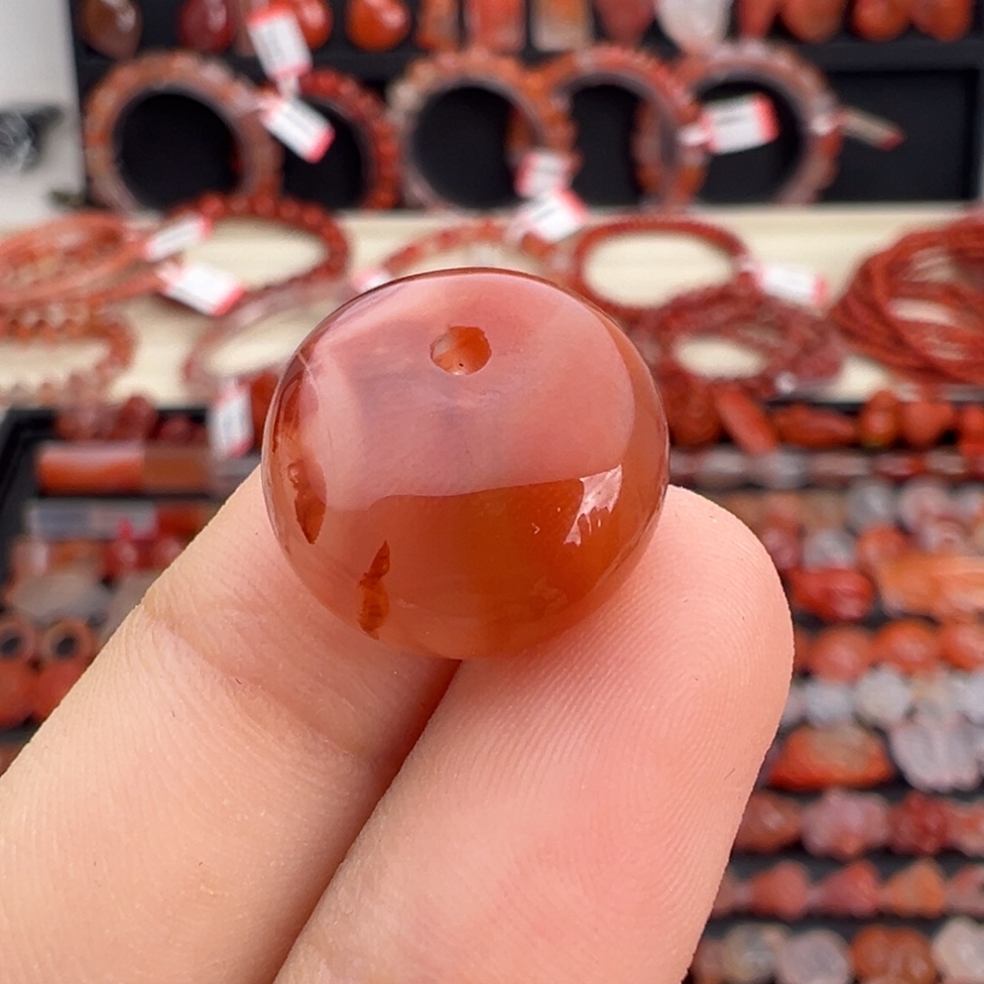 南红玛瑙未镶嵌颈饰公主扣