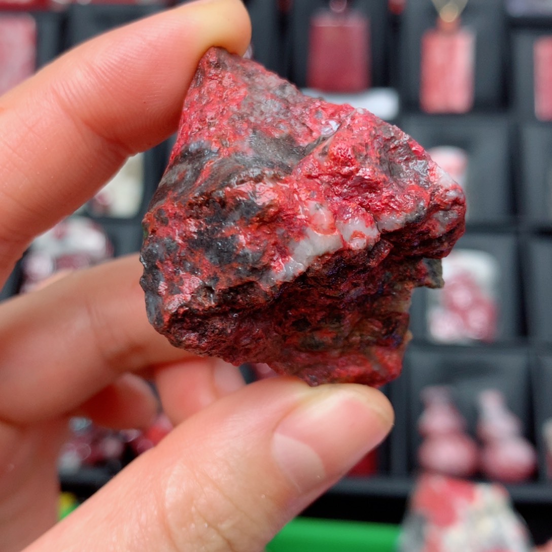 天然辰砂天然毛石