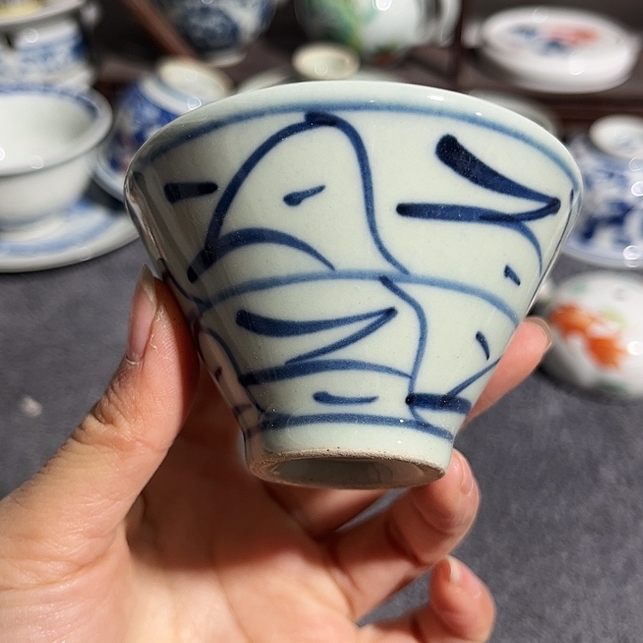 杯景德镇青花主人杯