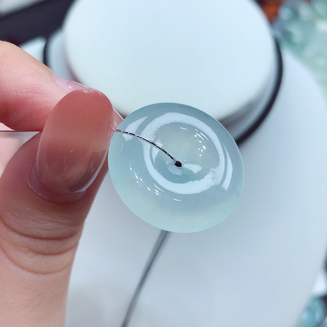 翡翠未镶嵌颈饰翡翠15，22.3/4.8