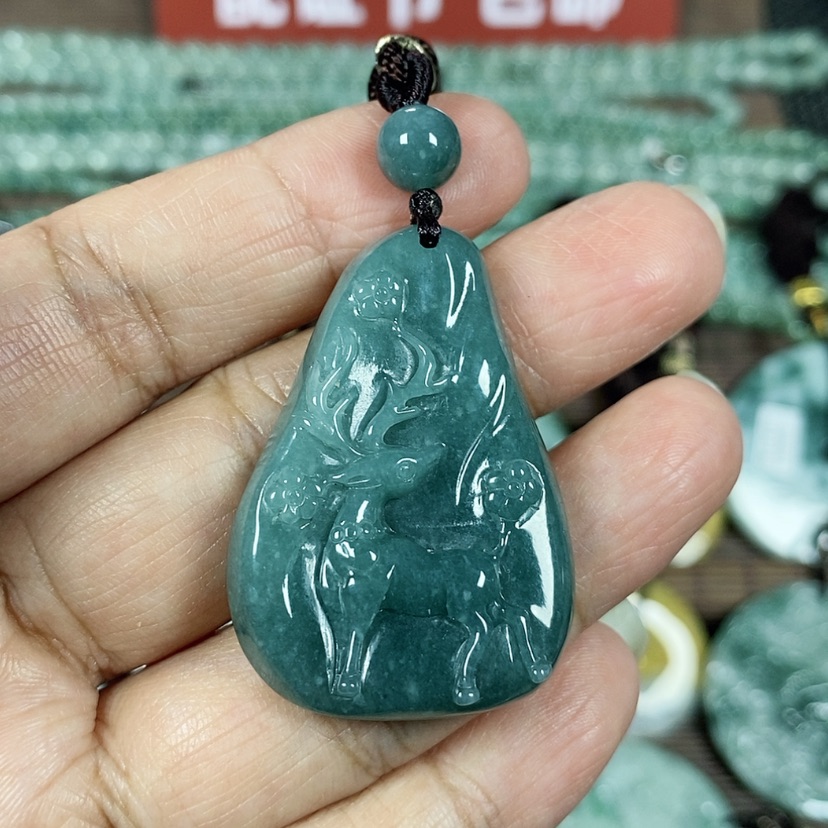 【闪购商品】翡翠颈饰未镶嵌玉吊坠翡翠玉一路有你一路相伴
