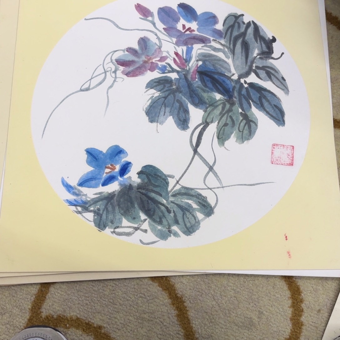 国画38-38卡纸作品艺