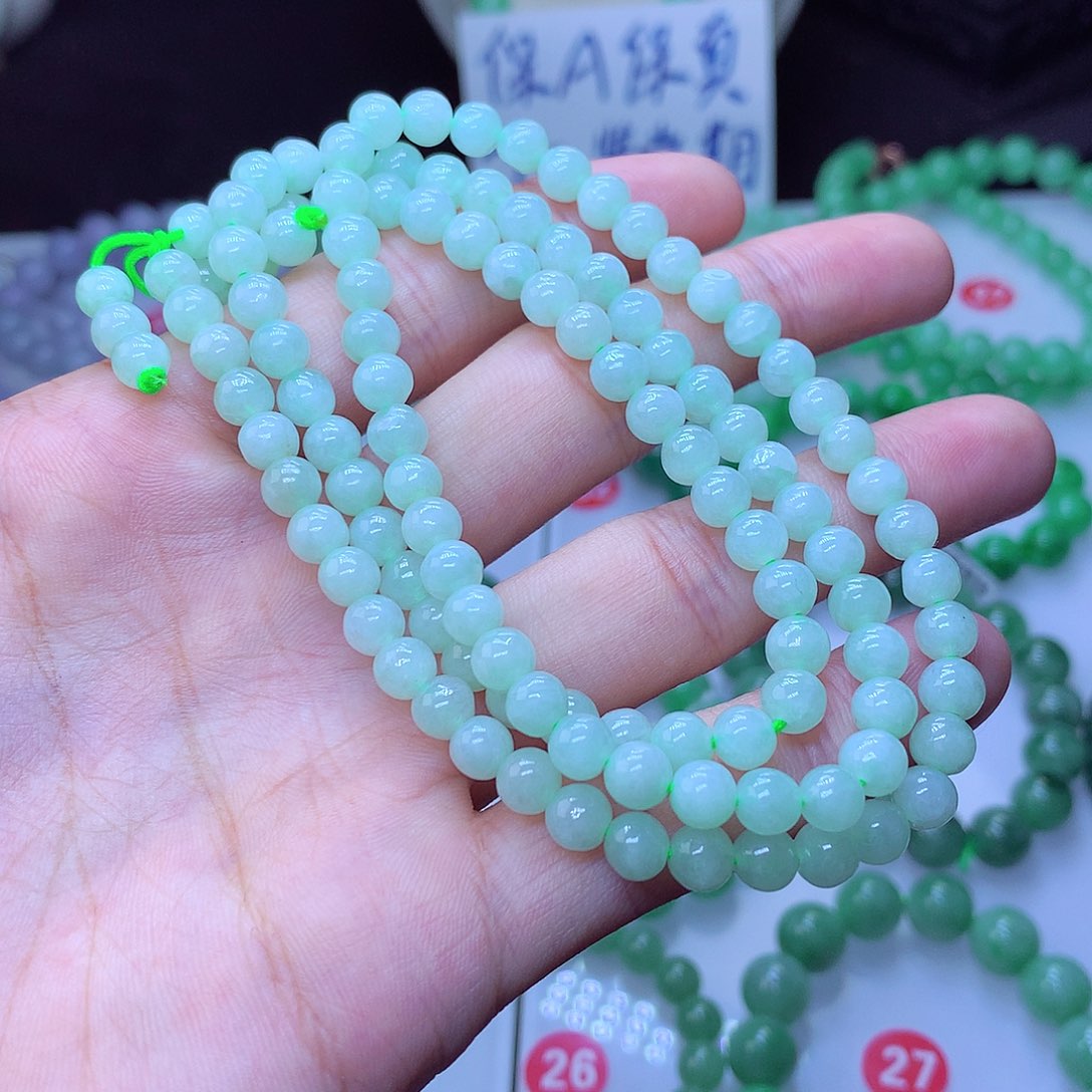 翡翠毛衣链未镶嵌卡5.8
