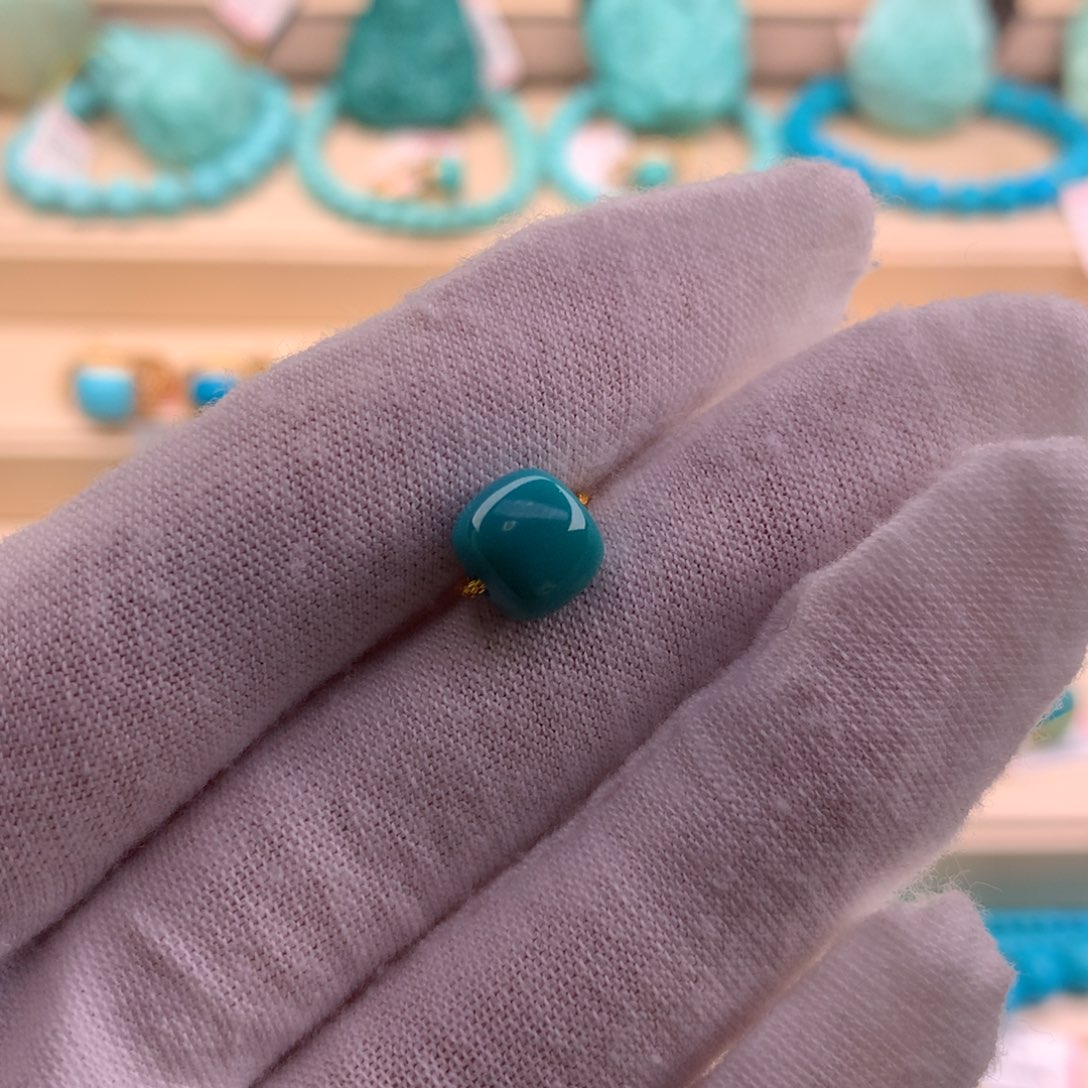 绿松石珠宝奇石未镶嵌8.7-7.7