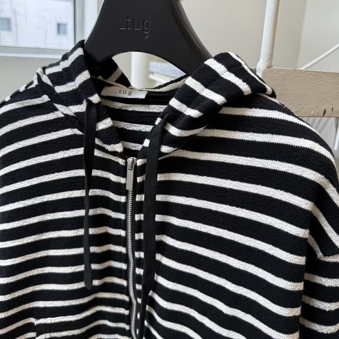 东大门正品 tug条纹连帽开衫（不支持退货！）