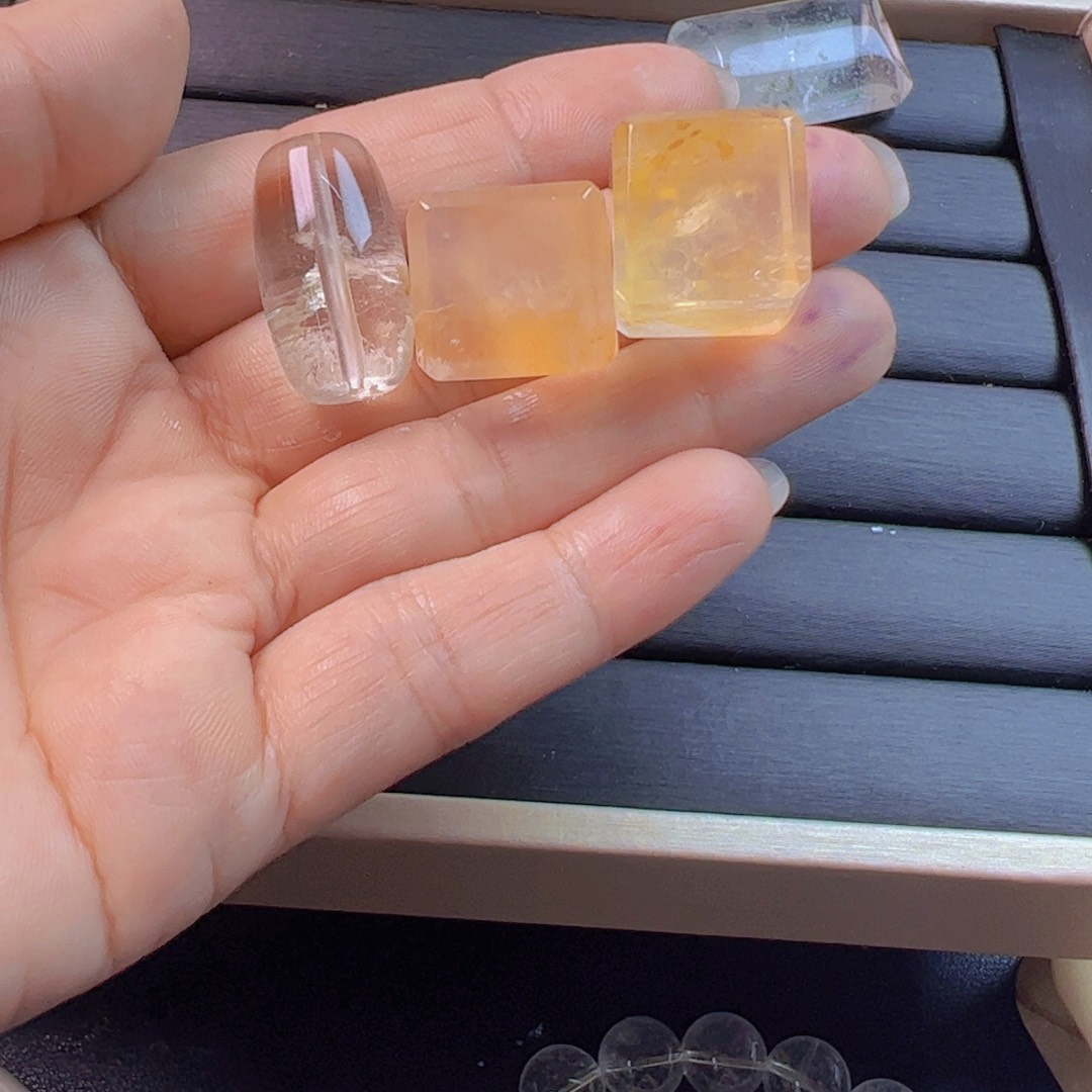 水晶手链银S800镀金镶嵌帝*蟹