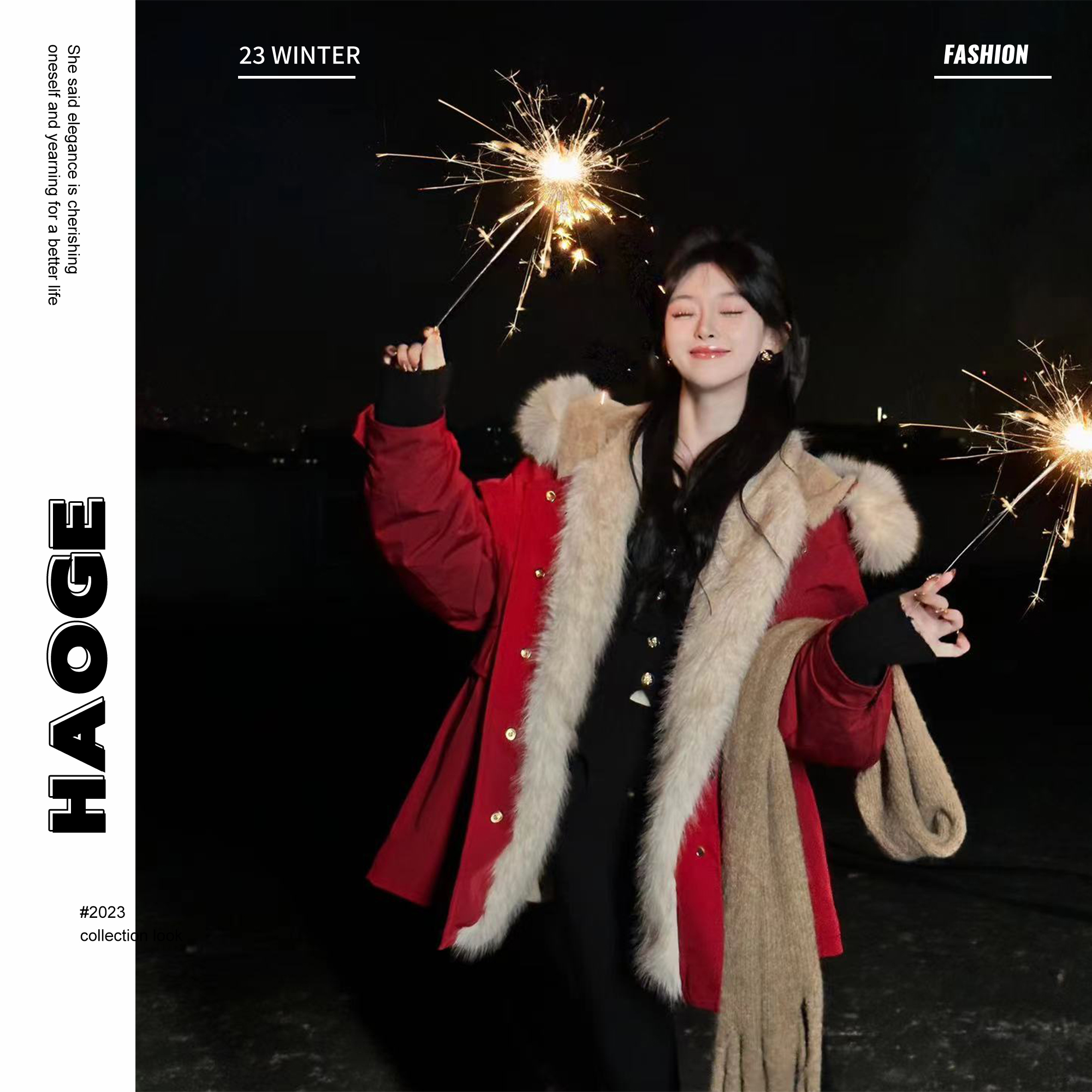 欣儿优选●雪山派克D3WT9272A外套秋冬厚外套网红莫奈花园风