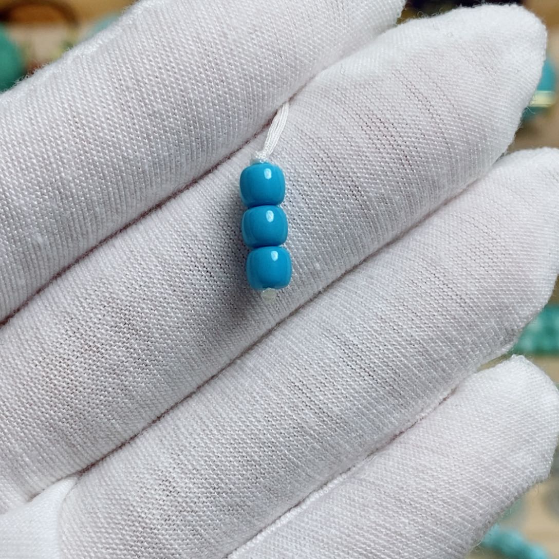 绿松石未镶嵌珠宝奇石4.5mm