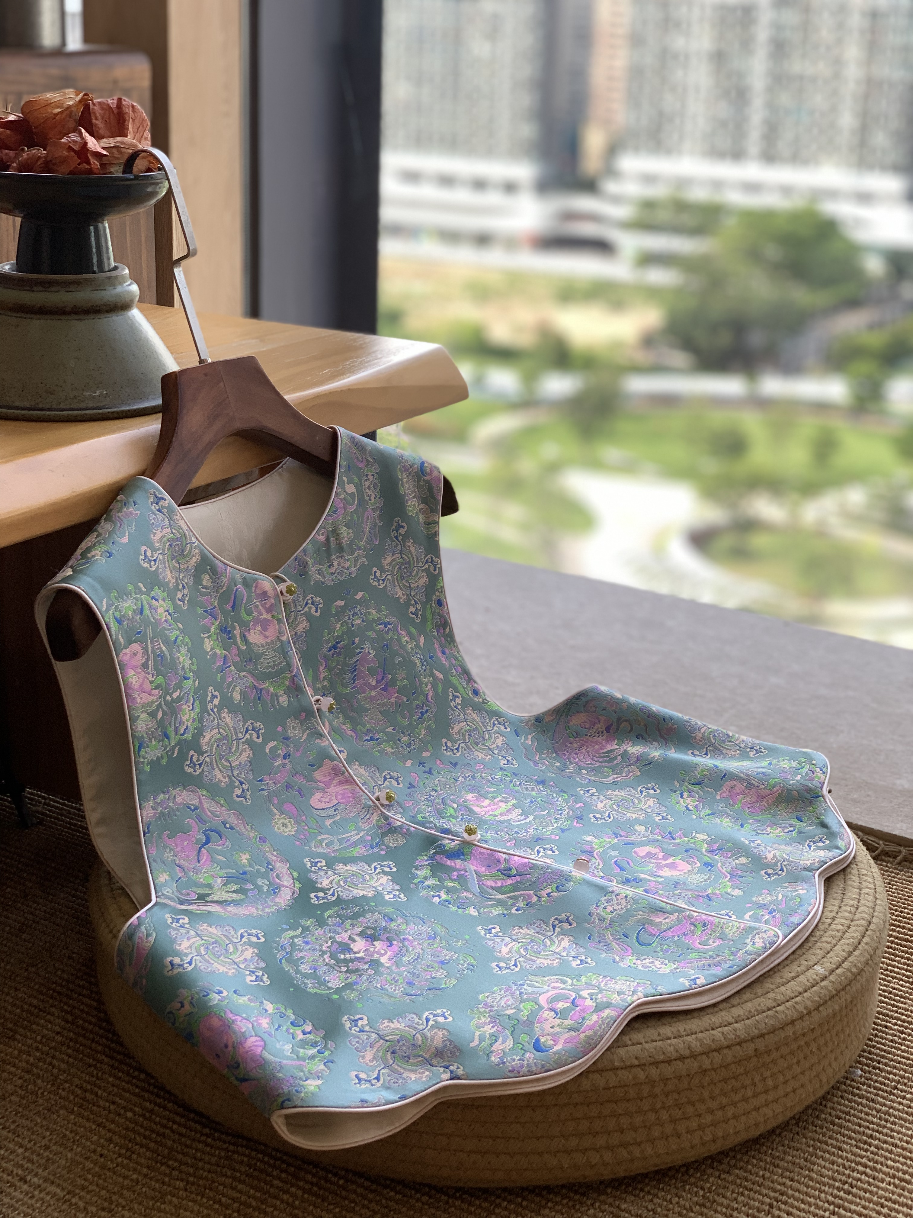 锦瑟华服【全家福】十二生肖国风新中式圆领盘扣马甲