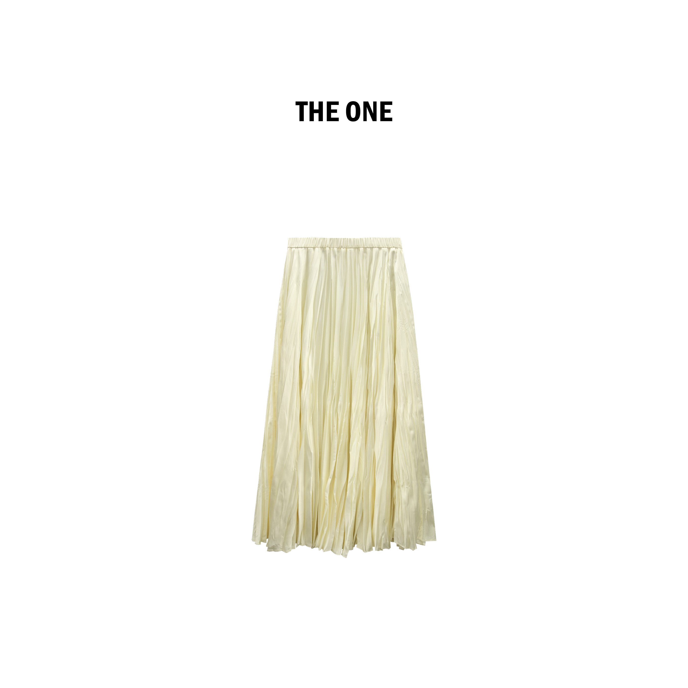 【AZE JIA】波光 新款气质百搭立体压褶半裙 HH50428Q1