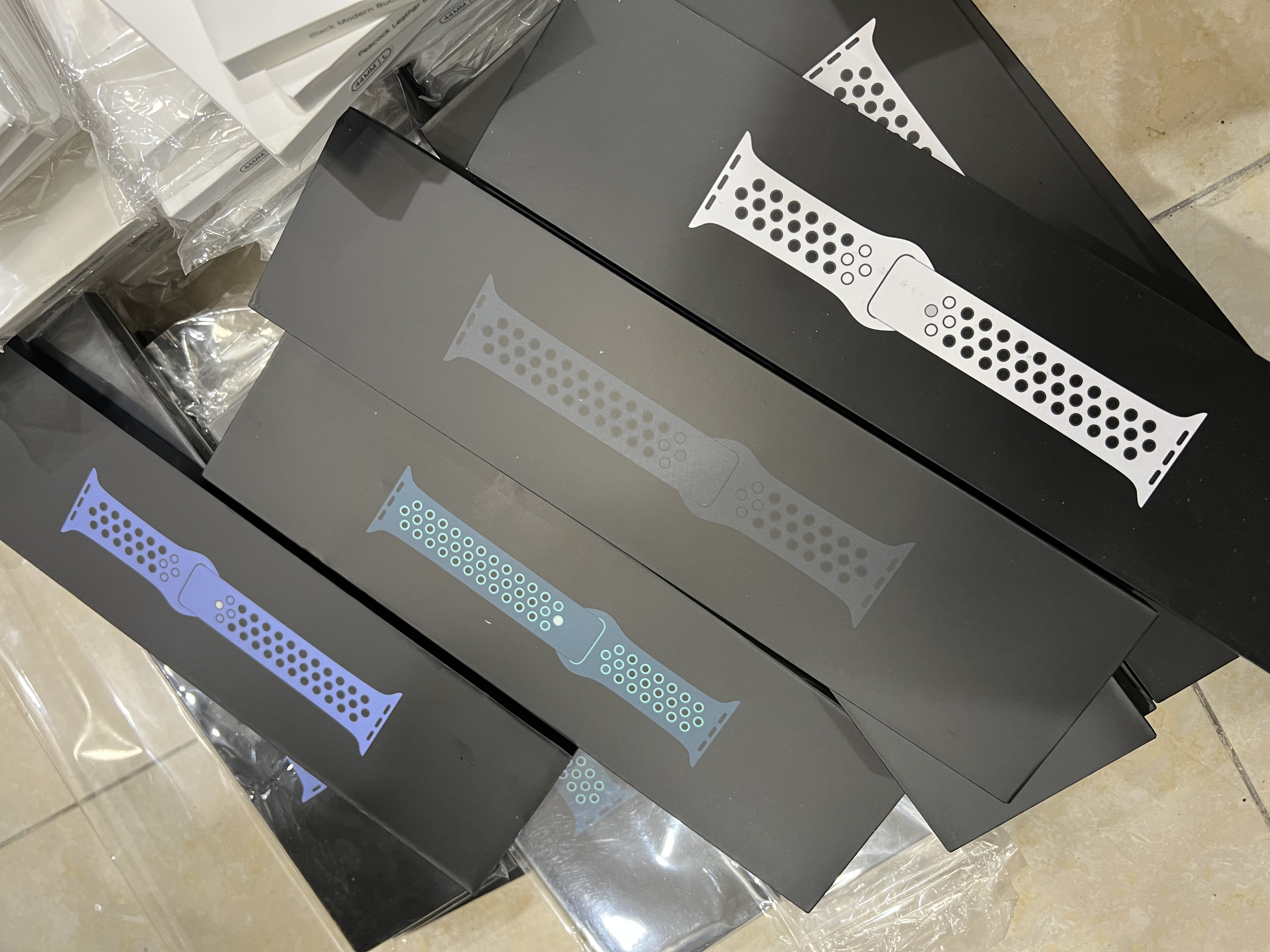 准新品 Apple/苹果 原装氟橡胶洞洞运动NK表带合集