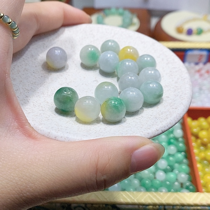 翡翠散珠冰黄加绿卡11➕