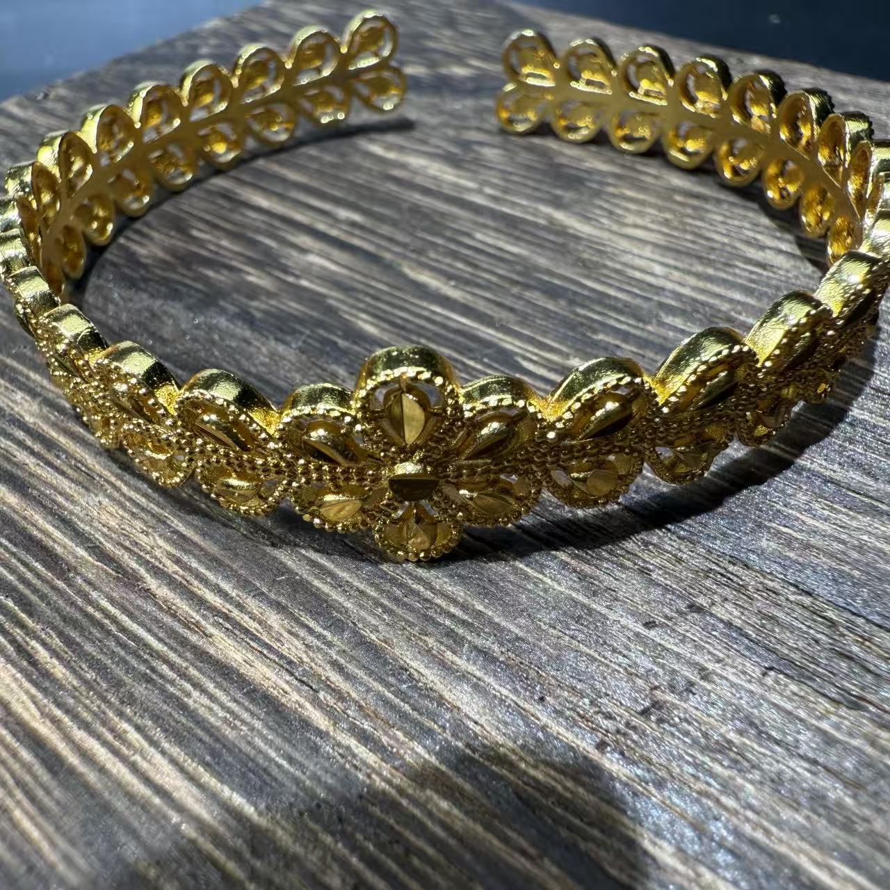 【运费险+国检证书】树叶钻手镯 - 1050