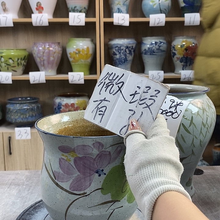 缸5xc景德镇陶瓷花盆