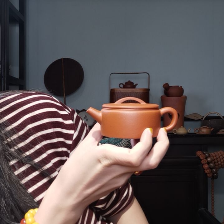 【闪购商品】紫砂茶壶海****6汉瓦壶半手130毫升