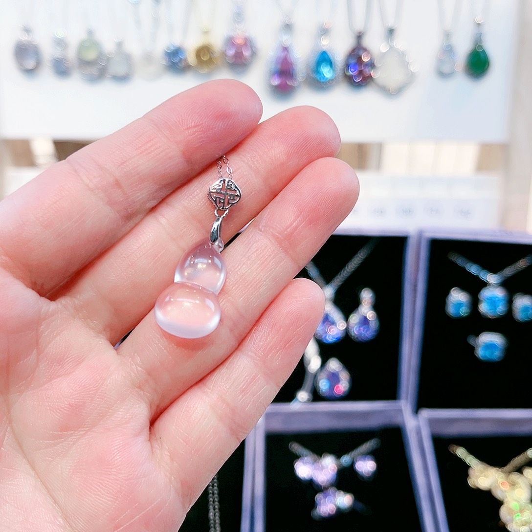 痴****芙蓉石戒指银S925镶嵌