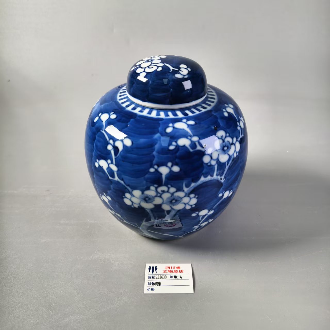 SCS23639晚清冰梅罐