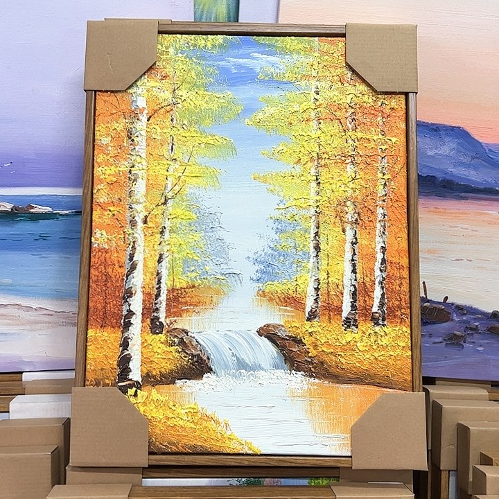 油画3040油画作品展的设计