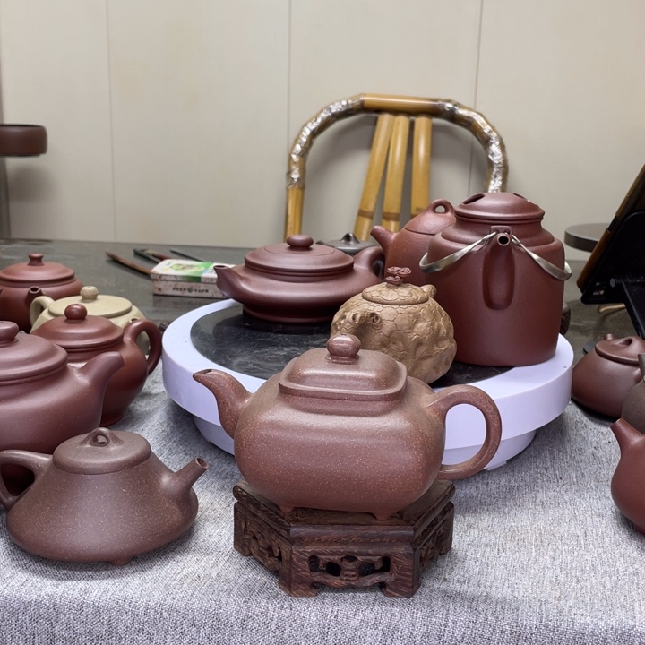 紫泥茶壶四方传炉330C半手工