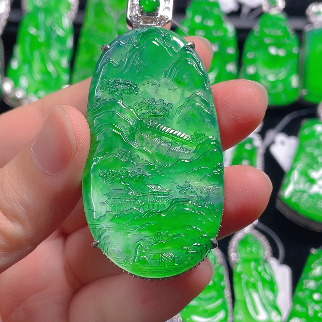 *****翡翠未镶嵌吊坠(不含链)