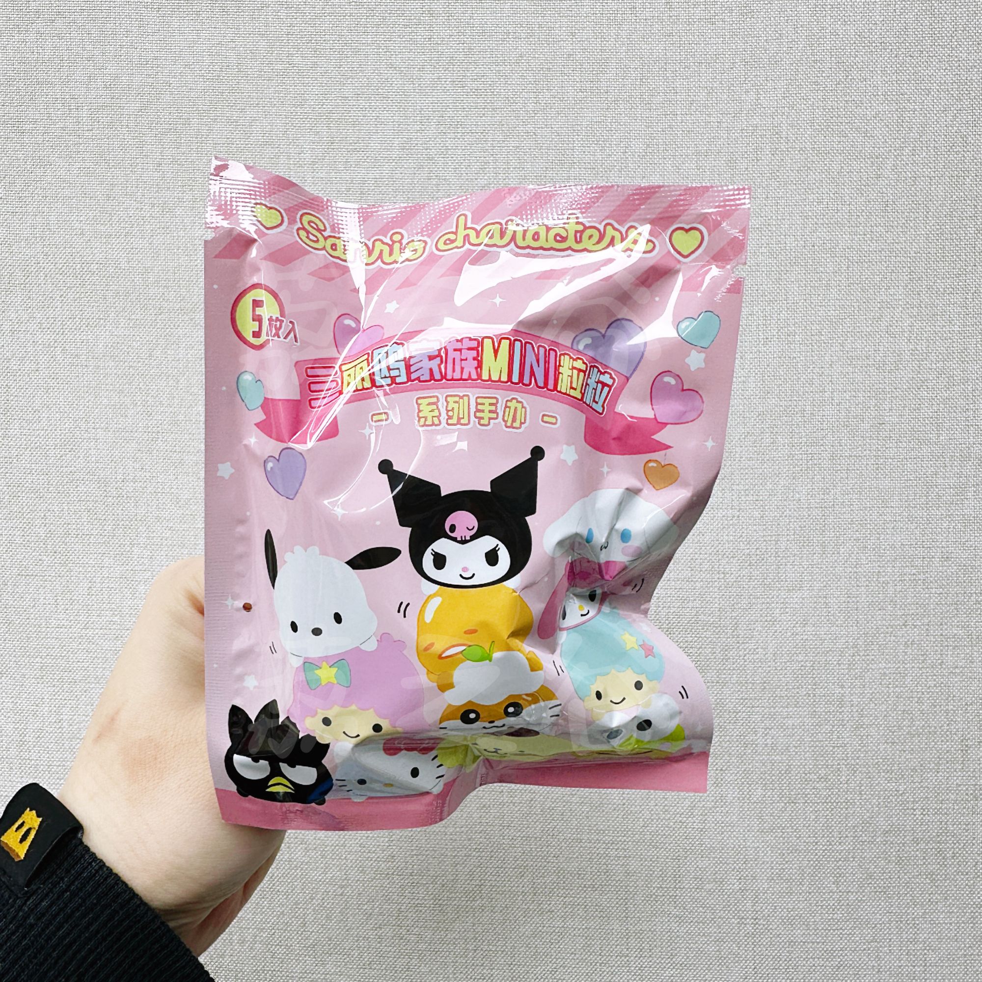 【拆盒】三丽鸥mini粒粒盲盒摆件小物件