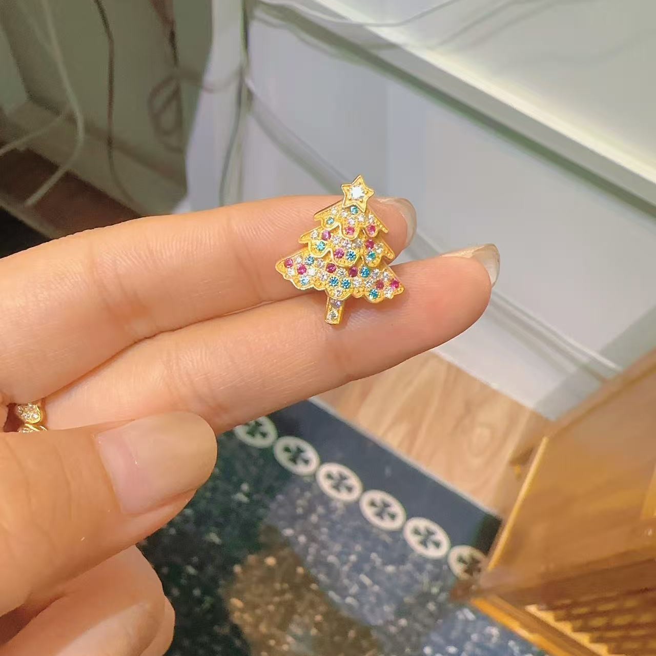 足金999黄金5G工艺时尚吊坠