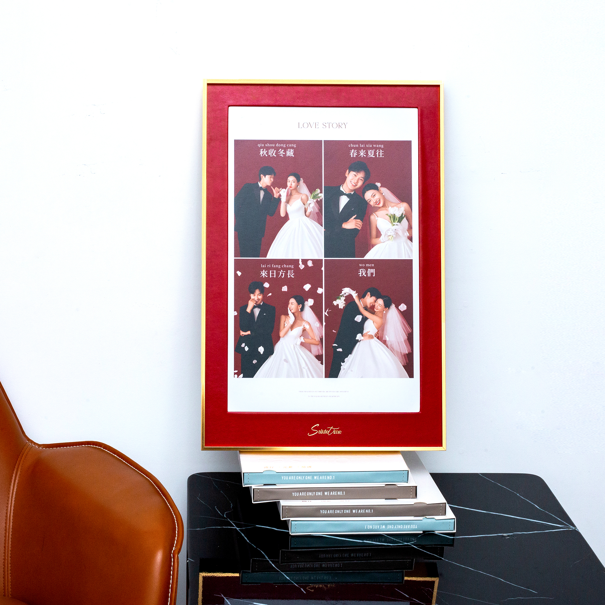 宫格相框定制结婚照片挂墙激光冲印放大洗相片