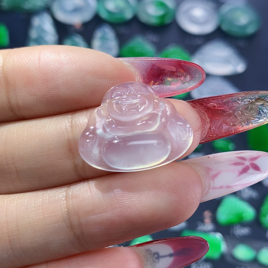 翡翠颈饰未镶嵌纯天然缅甸翡翠a货