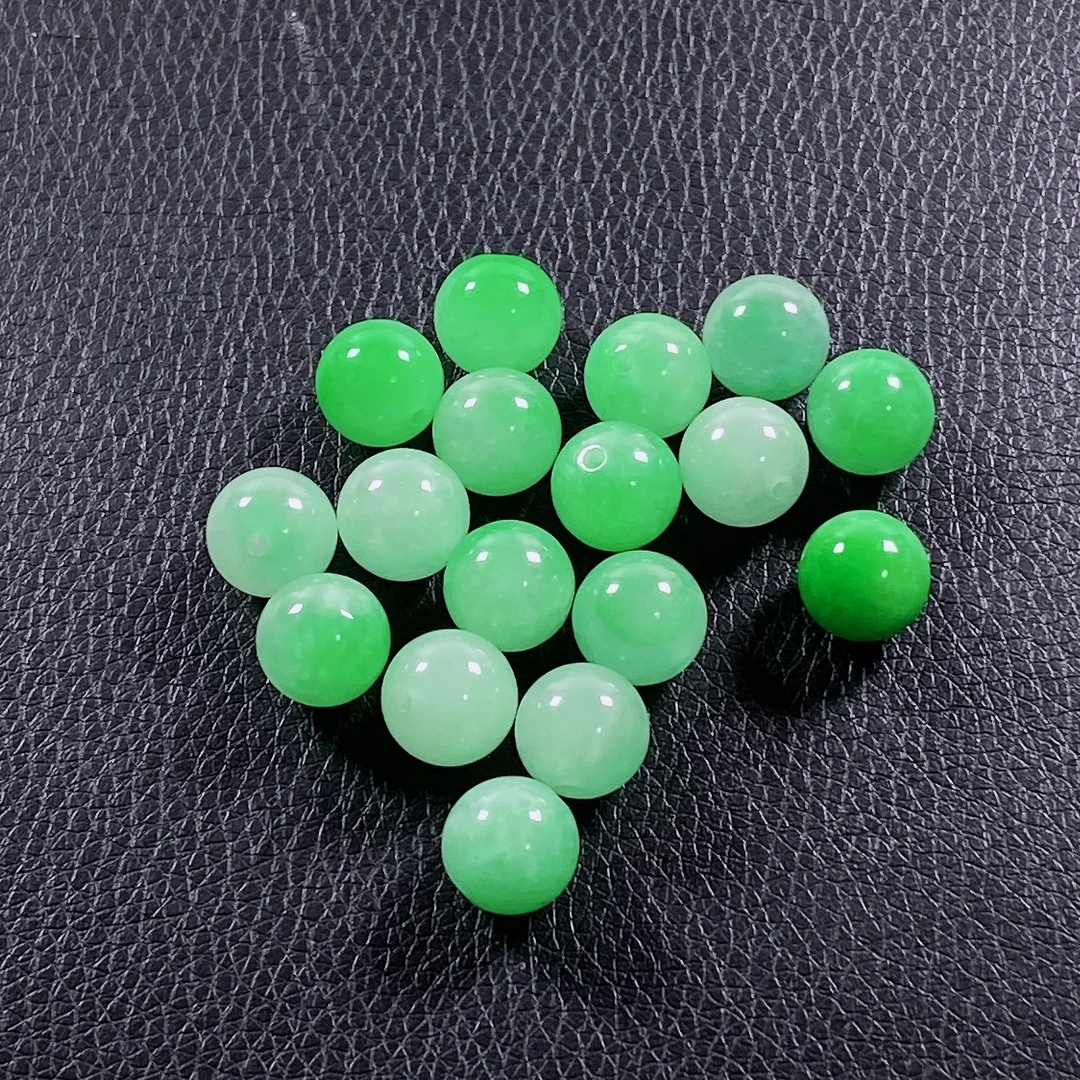 卡12mm 飘花果绿 时尚百搭显白款DIY散珠批发单珠一颗 多样性发货