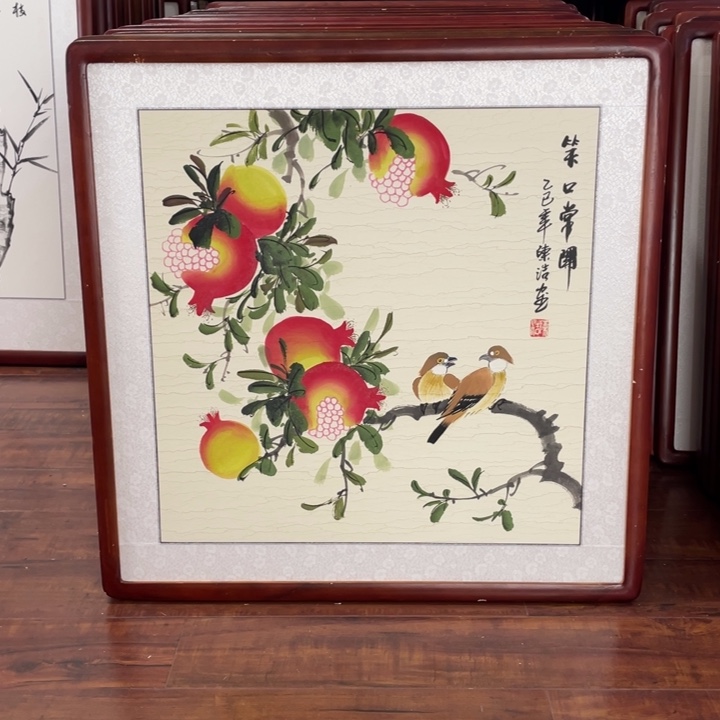 国画带框尺寸63*63厘米