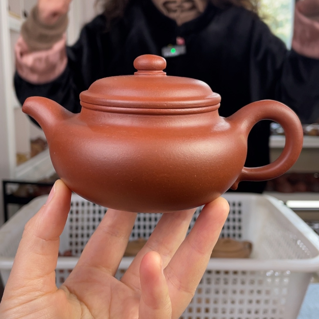 紫砂茶壶红清水仿古260cc