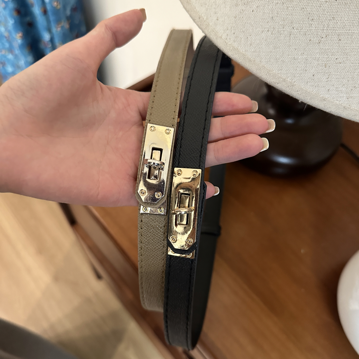 老钱风简约气质百搭腰带可调节松紧