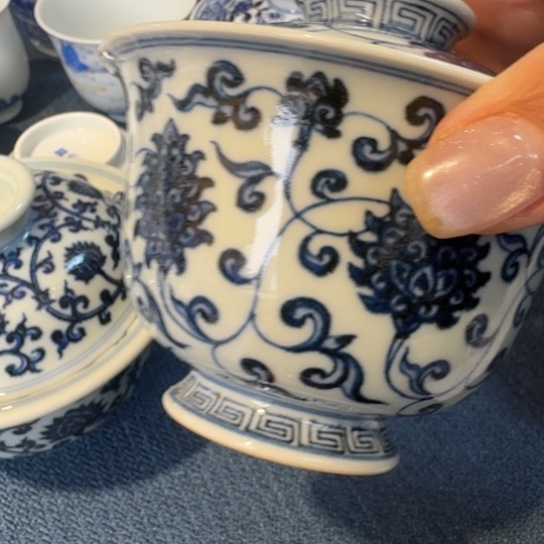 土*景德镇陶瓷手绘柴窑盖碗