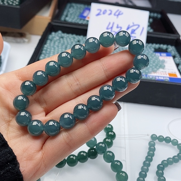 翡翠手链未镶嵌糖*甜