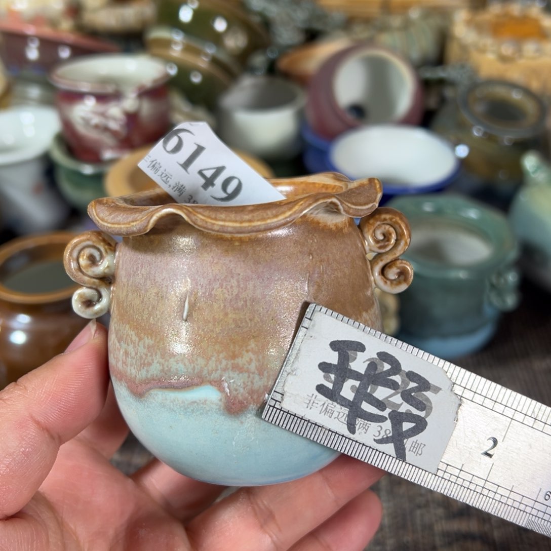 红陶瑕疵景德镇手工花盆