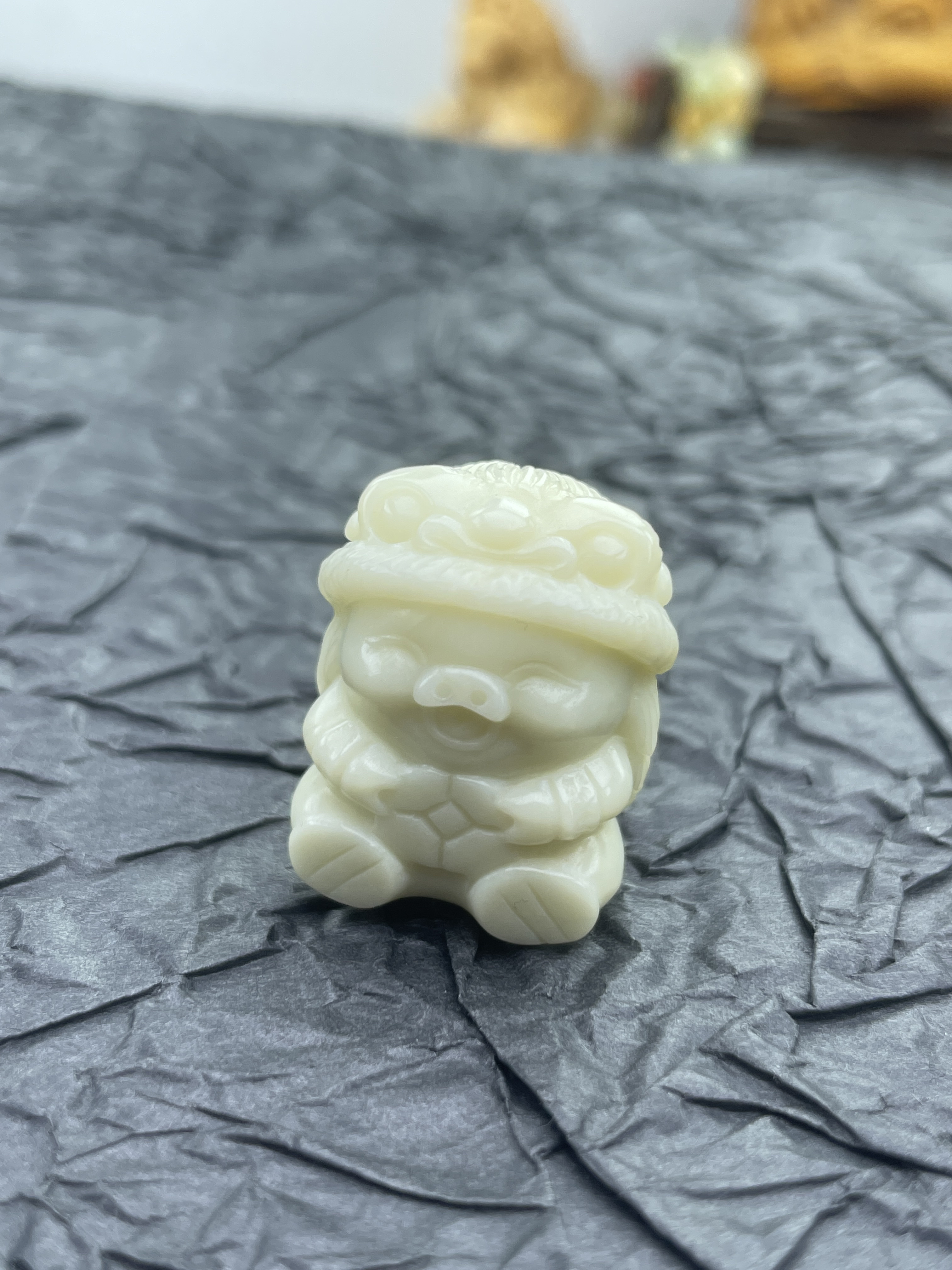 缅黄玉，缅绿小福猪