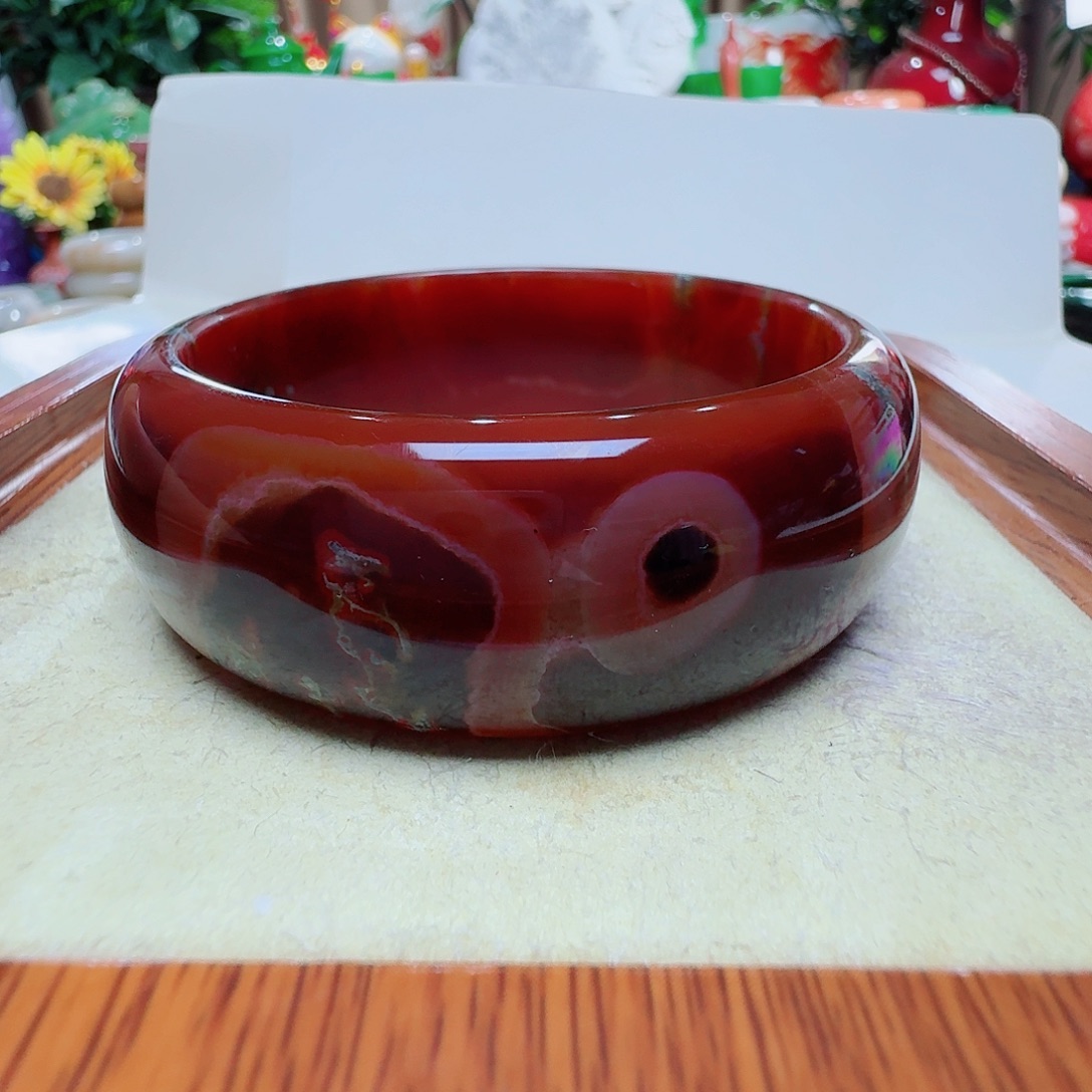 熹***瑶手镯玛瑙/玉髓未镶嵌