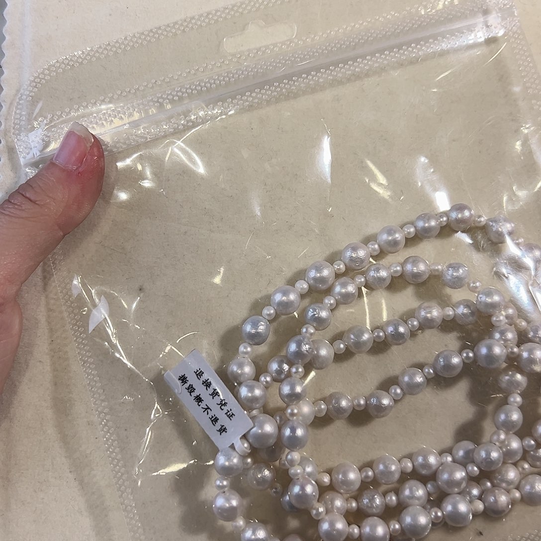 淡水珍珠耳饰未镶嵌7*?