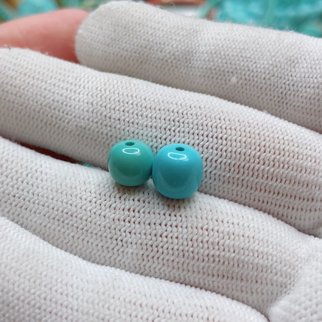 绿松石珠子未镶嵌l*m