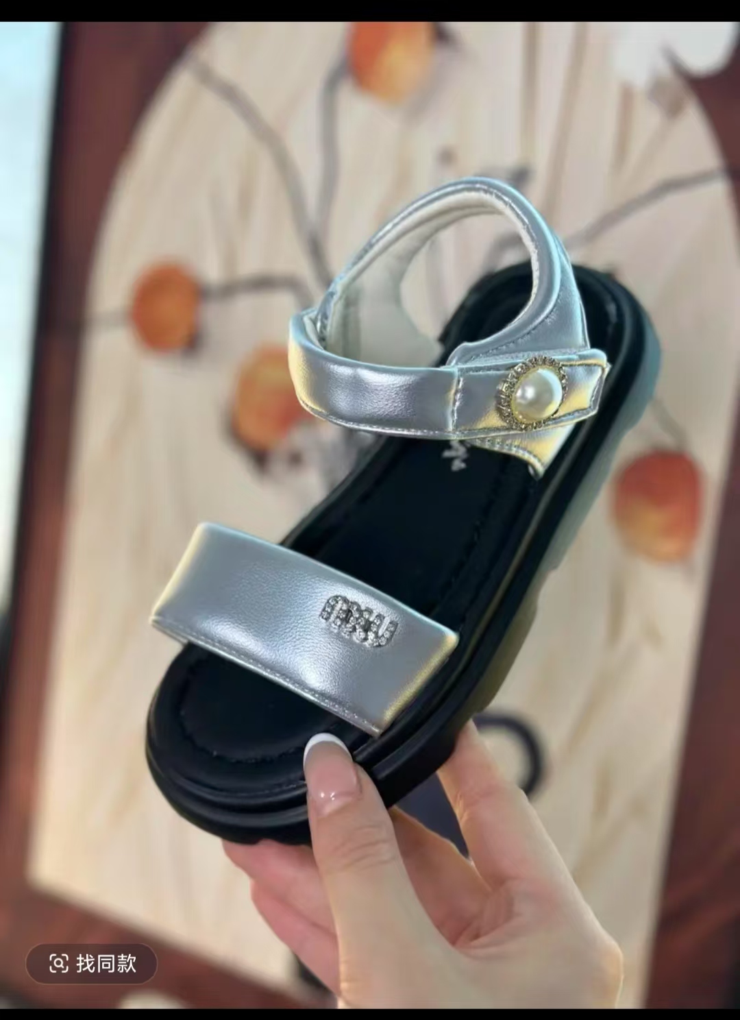 【A8270]中国风夏季沙滩鞋女鞋露趾女凉鞋百搭大童女童童鞋
